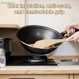 Multifunctional Wooden Raclette Spatulas,Solid Wood High Temperature Resistant Spatula Nonstick Kitchen Utensil
