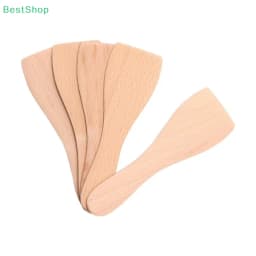 Multifunctional Wooden Raclette Spatulas,Solid Wood High Temperature Resistant Spatula Nonstick Kitchen Utensil