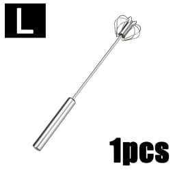1/3PC Semi Automatic Egg Beater Stainless Steel Semi-Automatic Mixer for Effortless Egg Cream Mixing Stirring Kitchen Tool