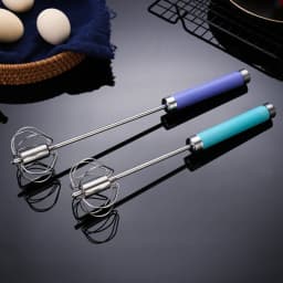 Semi-automatic Egg Beater 304 Stainless Steel Egg Whisk Manual Hand Mixer Self Turning Egg Stirrer Kitchen Accessories Egg Tools