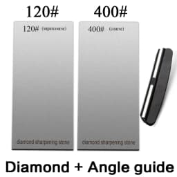 120/600/1500/3000 Grit Diamond Sharpening Stones Knife Sharpener Anti-skid Base Kitchen Knife Sharpening Tool Set Flake Plate