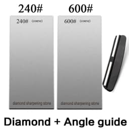 120/600/1500/3000 Grit Diamond Sharpening Stones Knife Sharpener Anti-skid Base Kitchen Knife Sharpening Tool Set Flake Plate