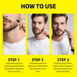 Beard Filler Pen Men Beard Pencil Filler Color Dye Pen Waterproof Moustache Coloring Pen Beard Filling Enhancer Shaping Tool