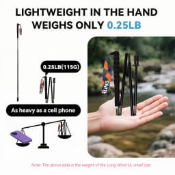T800 Pure Carbon Fiber Trekking Poles Ultralight Weight Hiking Sticks Outdoor City Running Poles Walking Stick Folding Easy-take
