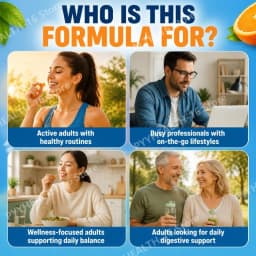 Docteat Healthy Formula Fiber Gummies 5G Fiber Per Serving, Orange & Apple Flavor for Digestive Health & Regularity, 60 Gummies