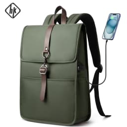 HK Multifunctional High-Quality Backpack Waterproof Oxford Cloth Large-Capacity Schoolbag 15.6-inch Laptop Bag with USB Charging