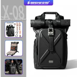 Besnfoto Waterproof Hard Shell Photography Backpack for DJI Drones & DSLR Cameras, Travel Shoulder Handbag Storage Case