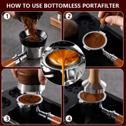 54mm Coffee Bottomless Portafilter Naked For Breville Sage 870 878 879 Filter Basket Espresso Machine Accessories Barista Tools