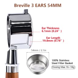 54mm Coffee Bottomless Portafilter Naked For Breville Sage 870 878 879 Filter Basket Espresso Machine Accessories Barista Tools