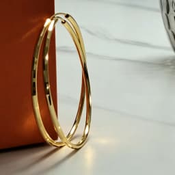 Senlissi-New 925 Sterling Silver Hoop Earrings For Women 18K Gold Earring Luxury Quality Jewelry 1.8MM Thick 2/2.5/3/4/5/6CM