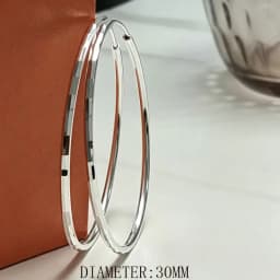 Senlissi-New 925 Sterling Silver Hoop Earrings For Women 18K Gold Earring Luxury Quality Jewelry 1.8MM Thick 2/2.5/3/4/5/6CM