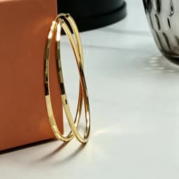 Senlissi-New 925 Sterling Silver Hoop Earrings For Women 18K Gold Earring Luxury Quality Jewelry 1.8MM Thick 2/2.5/3/4/5/6CM
