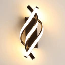 Curved Spiral Design LED Wall Lamp for Bedroom Bedside Corridor Living Room Staircase Corridor Lighting Fixture Home Decor Light