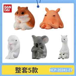 Bandai Machiboke Series Gashapon Capsule Toy Glowing Bread Egg Mechanism Animal Decorative Figure For Collectors