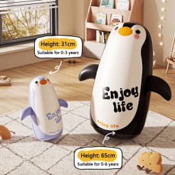 Kids Boxing Training Wobbler Inflatable Toys Panda Punching Bag Tumbler Indoor Outdoor Bop Bag Party Games Sport Toys Kids Gift