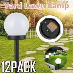 3-12Pack Solar Powered LED Bulb Lamp Energy Light Waterproof Outdoor Garden Decoration Ball Lights Lawn Yard Pathway Lamp