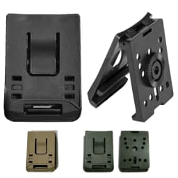 Tactical GL Gun Holster Belt Loops Mounting Attachment Clips Adaptor for Pistol Holster Magazine Pouch or Knife Sheath Clips