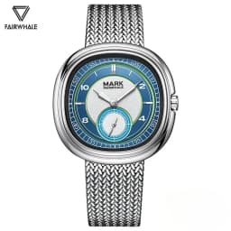 MARK FAIRWHALE 5085 Top Brand Men's Watch New Quartz Wristwatch Luminous Dial Ultra Thin Steel Band Waterproof Watch for Man