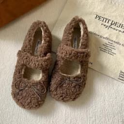 Short Plush Women Flats Loafers Shoes Comfort Round Toe Soft Sole Shoes Autumn Winter Outdoor Warm Cotton Grandma's Shoes