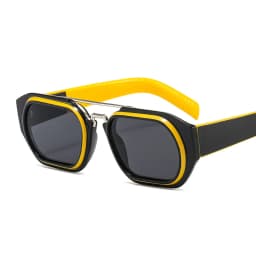 Personalized Steampunk Sunglasses Men Women Luxury Brand Designer Glasses Hip-hop Square Vintage Punk Sun Glasses Female