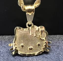 18K Gold Plated Betty Boop Necklace Poker Butterfly Pendant Necklace