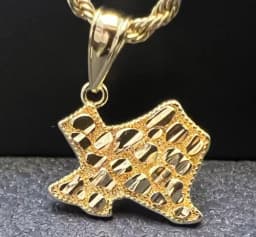 18K Gold Plated Betty Boop Necklace Poker Butterfly Pendant Necklace