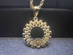 18K Gold Plated Betty Boop Necklace Poker Butterfly Pendant Necklace