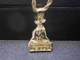 18K Gold Plated Betty Boop Necklace Poker Butterfly Pendant Necklace
