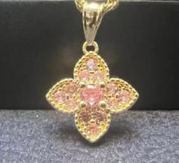 18K Gold Plated Betty Boop Necklace Poker Butterfly Pendant Necklace