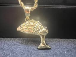 18K Gold Plated Betty Boop Necklace Poker Butterfly Pendant Necklace