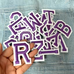 26PCS A-Z English Letter Embroidered Patches Jersey Uniform Hats Jeans Embroidery DIY Iron On Patches For Clothing Sew Stickers