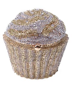 XIYUAN Cake Cup Diamond Handbags Metal Chain Evening Bag Crystal Banquet Clutch Purse Bag Luxury Designer Dress Women's Bag