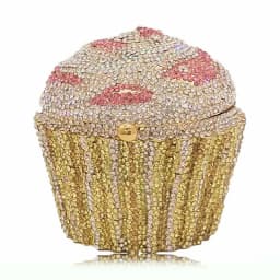 XIYUAN Cake Cup Diamond Handbags Metal Chain Evening Bag Crystal Banquet Clutch Purse Bag Luxury Designer Dress Women's Bag