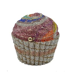 XIYUAN Cake Cup Diamond Handbags Metal Chain Evening Bag Crystal Banquet Clutch Purse Bag Luxury Designer Dress Women's Bag