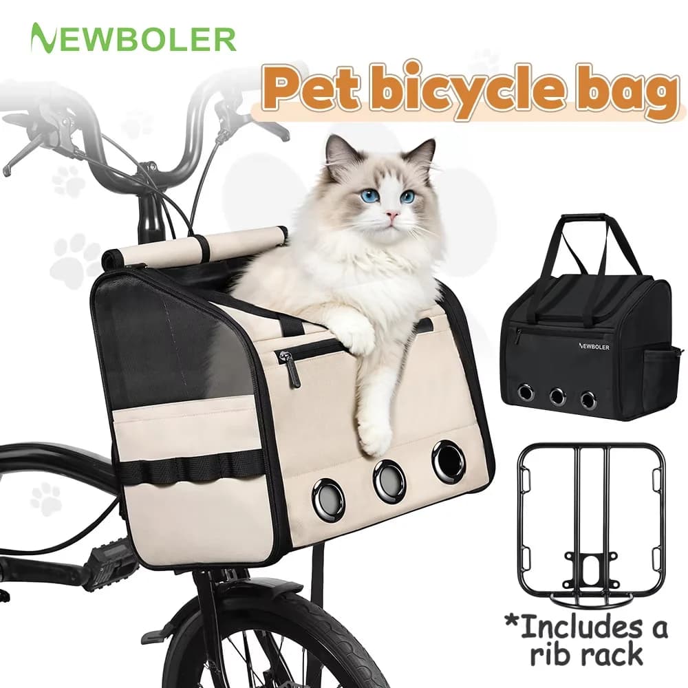 NEWBOLER Brompton Folding Bike Pet Bag Carry Bag Portable Bicycle Front Bag Foldable Outdoor Cat And Dog Pet Travel Bag