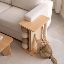 Sofa Corner Cat Scratching Post Couch Protector Sisal Scratcher Board Solid Wood Cat Scratchers Indoor Side Table Cats Furniture
