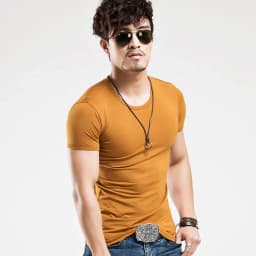 2026 Brand New Men T Shirt Tops V Neck Short Sleeve Tees Men's Fashion Fitness Hot T-Shirt For Male Man T-Shirt Size 5XL