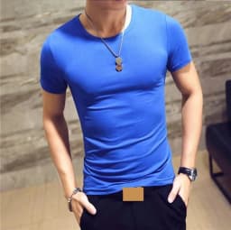 2026 Brand New Men T Shirt Tops V Neck Short Sleeve Tees Men's Fashion Fitness Hot T-Shirt For Male Man T-Shirt Size 5XL