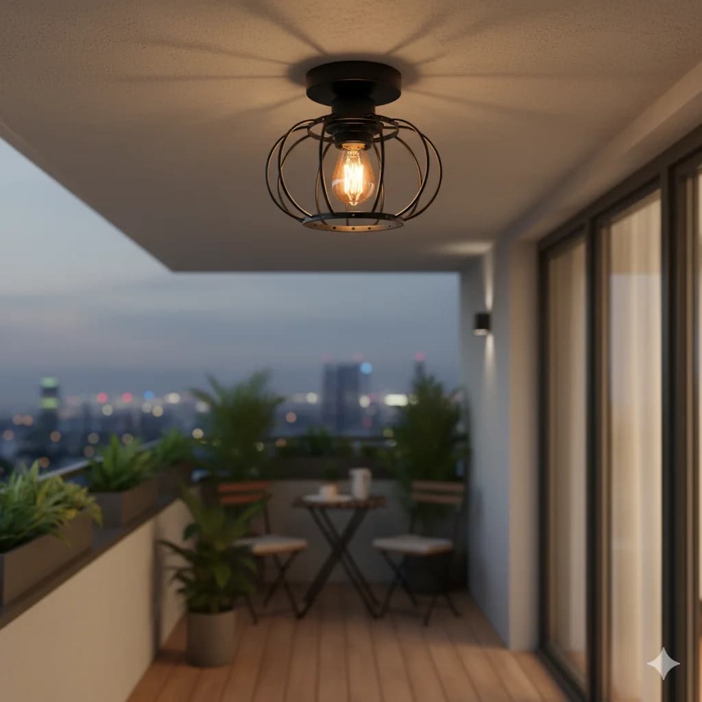 Modern Iron Aisle Ceiling Lights Shade Industrial Nordic Vintage Balcony Kitchen Decor Ceiling Lamp Entrance Lighting Luminaire