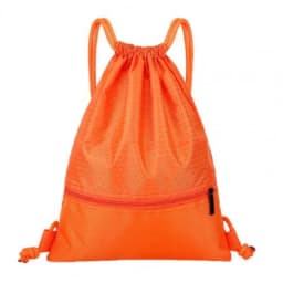 Outdoor Sport Gym Drawstring Bag Thick Rope Basketball Soccer Large Capacity Nylon Waterproof Zipper Backpack Fitness Men Pocket