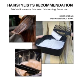 Hair Color Mixing Bowl Hair Dying Applicator Plastic Straw High-capacity Hairdressing Cup Salon Styling Accessories