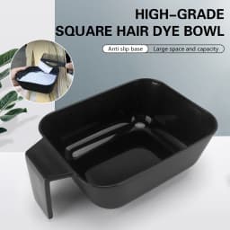 Hair Color Mixing Bowl Hair Dying Applicator Plastic Straw High-capacity Hairdressing Cup Salon Styling Accessories