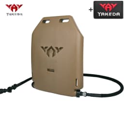 YAKEDA Hunting Vest 1.75L Integrated Water Bag Insert Board with Water Delivery Hose Made of Hard and Lightweight Material