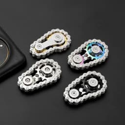 Sprockets Flywheel Fingertip Gyro Fidget Spinner Antistress Anxiety Metal Bike Chains Spinner Fidget Toys for Adult Kids