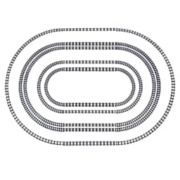 MOC Creative Expert Ideas City Train Tracks Straight Curved Ellipse Crossings Rails Bricks Building Blocks DIY Toys for Kids GIF