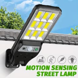 Outdoor Solar Wall Led Light with Human Body Motion Sensor 3 Modes Garden Terrace Garage Courtyard Waterproof Street Lighting