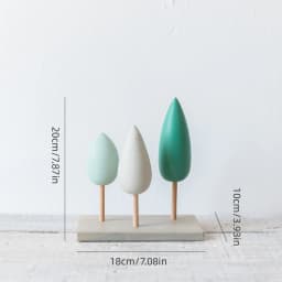 4Pcs Small Wooden House Ornament Miniature Building Table Desktop Home Decor Nordic Style Crafts Christmas Birthday Gifts