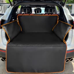 Heavy Duty Dog Seat Cover Waterproof Nonslip Pet Trunk Liner Hammock with Side Flaps for SUV Truck Protects Car from Scratches