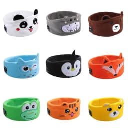 Cartoon Animal Wireless Music Earphones Sleeping Eye Mask Bluetooth Headphones V5.0 Headsets Headband For Kids Outside Sleeping
