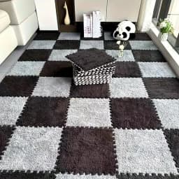 Soft Plush Puzzle Mat BPA-free Interlocking Foam Living Room Rug Warm Non-slip Washable Floor Protector Home Decor Mat